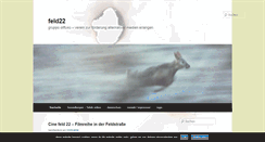 Desktop Screenshot of feld22.de